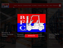 Tablet Screenshot of bangkokforklift.com